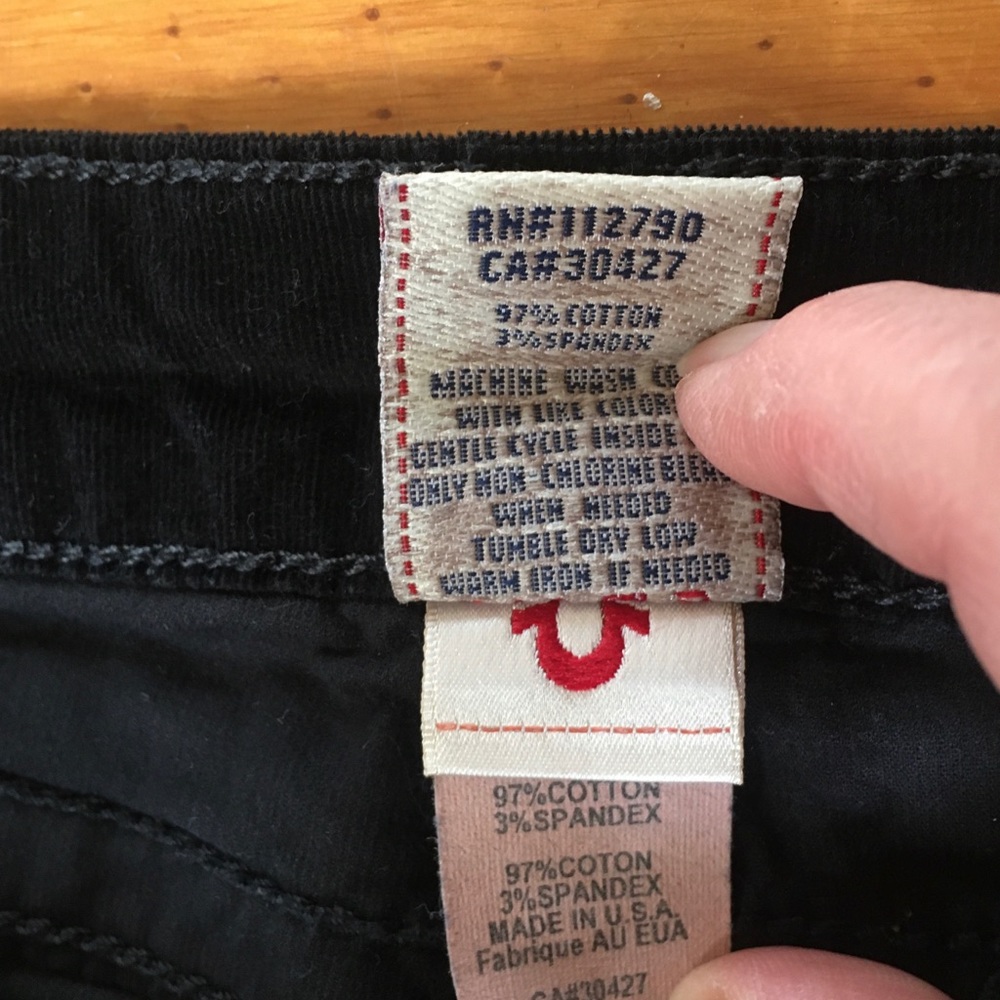 True Religion *Rare* Vintage Black Jeans, Size 28 - Picture 5 of 8